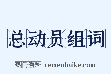 总动员组词是什么意思的图片